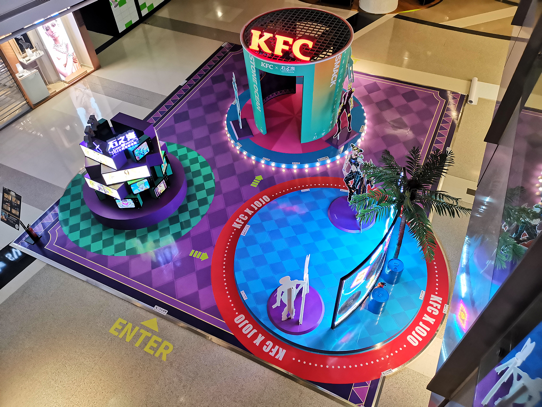 KFCXJOJO商场美陈装置
